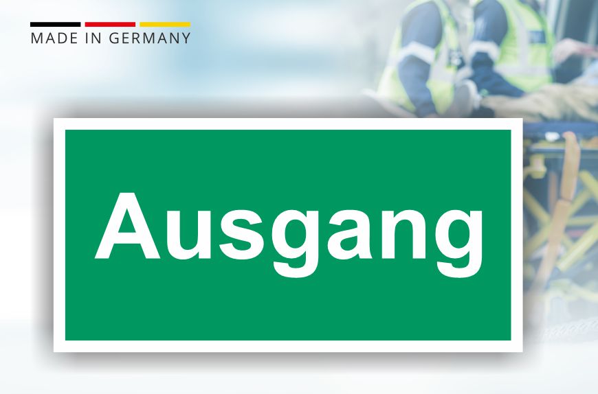 Rettungsschild - Ausgang