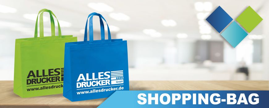 Werbetaschen bedruckt Mit Ihrem logo bedruckte Werbetaschen/Shoppingbags in acht Farbvarianten