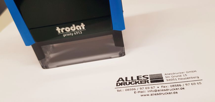 Allesdrucker Stempel von trodat printy Beispiel des trodat printy stempel vom Allesdrucker
