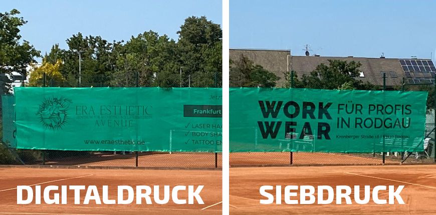 Druckverfahren klassischen Tennisblenden