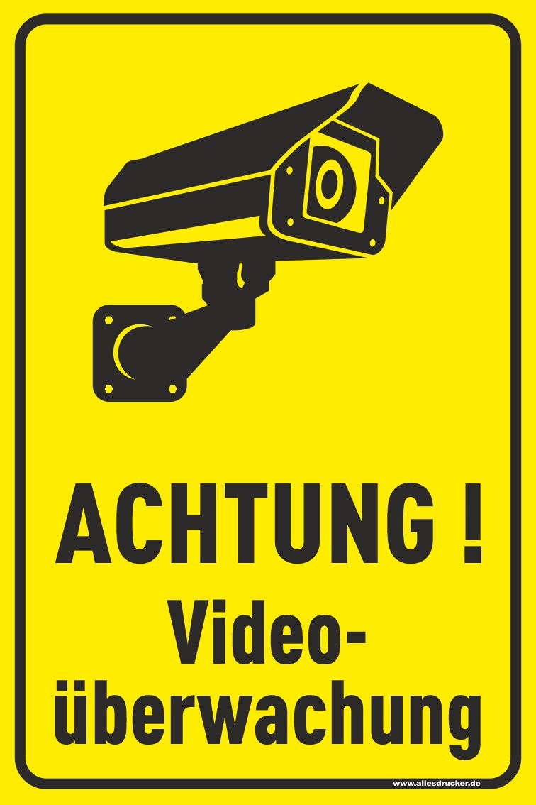 ACHTUNG Videoüberwachung Schild 03