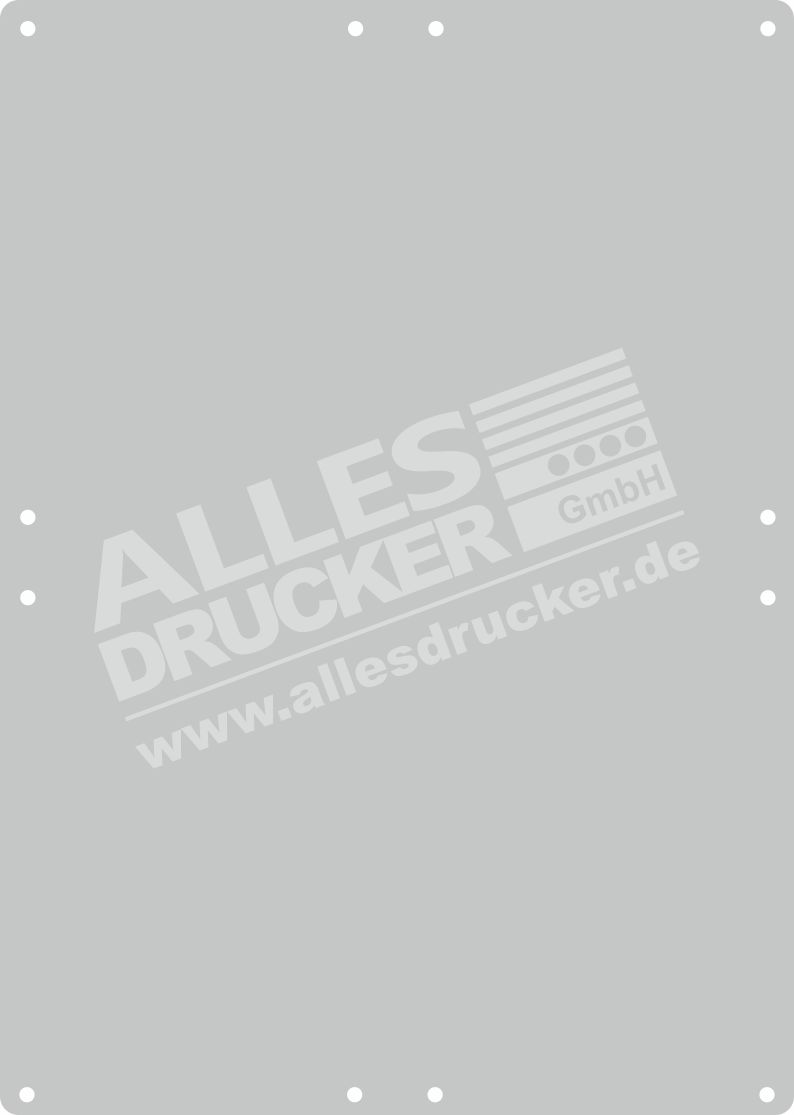 Platzierung der Stanzlöcher bei den Wahlplakaten