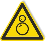 Warnschild - Einzugsgefahr