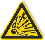 Warnschild - Explosionsgefährliche Stoffe