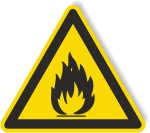 Warnschild - Feuergefährliche Stoffe