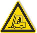 Warnschild - Flurförderfahrzeuge