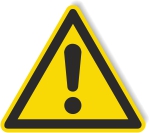 Warnschild - Gefahrenstelle