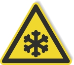 Warnschild - Kälte