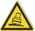 Warnschild - Kippgefahr bei Walzen