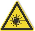 Warnschild - Laserstrahl
