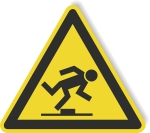 Warnschild - Stolpergefahr
