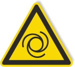 Warnschild - Automatischer Anlauf