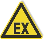 Warnschild - Explosionsgefährliche Stoffe