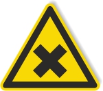 Warnschild - Gesundheitsgefährdende Stoffe