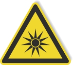 Warnschild - Optische Strahlung