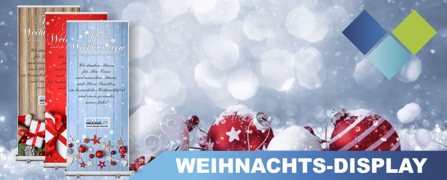 Weihnachts Aufsteller RollUp Displays