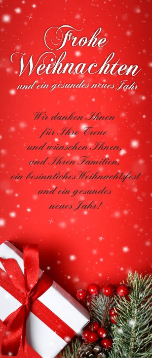 Weihnachts RollUp Edition Red Style