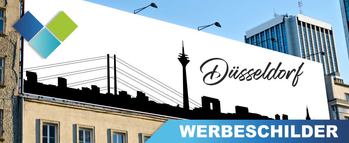 Bedruckte Werbeschilder aller Art für Düsseldorf