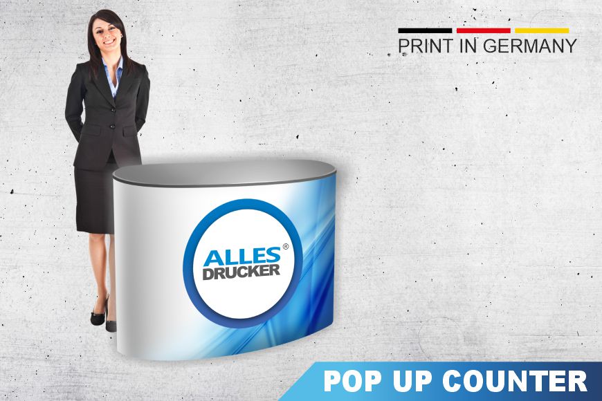 Displaysystem Messetheke PopUp Counter